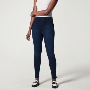 SPANX Jean-ish Ankle Legggings Sz L  Twilight Rinse